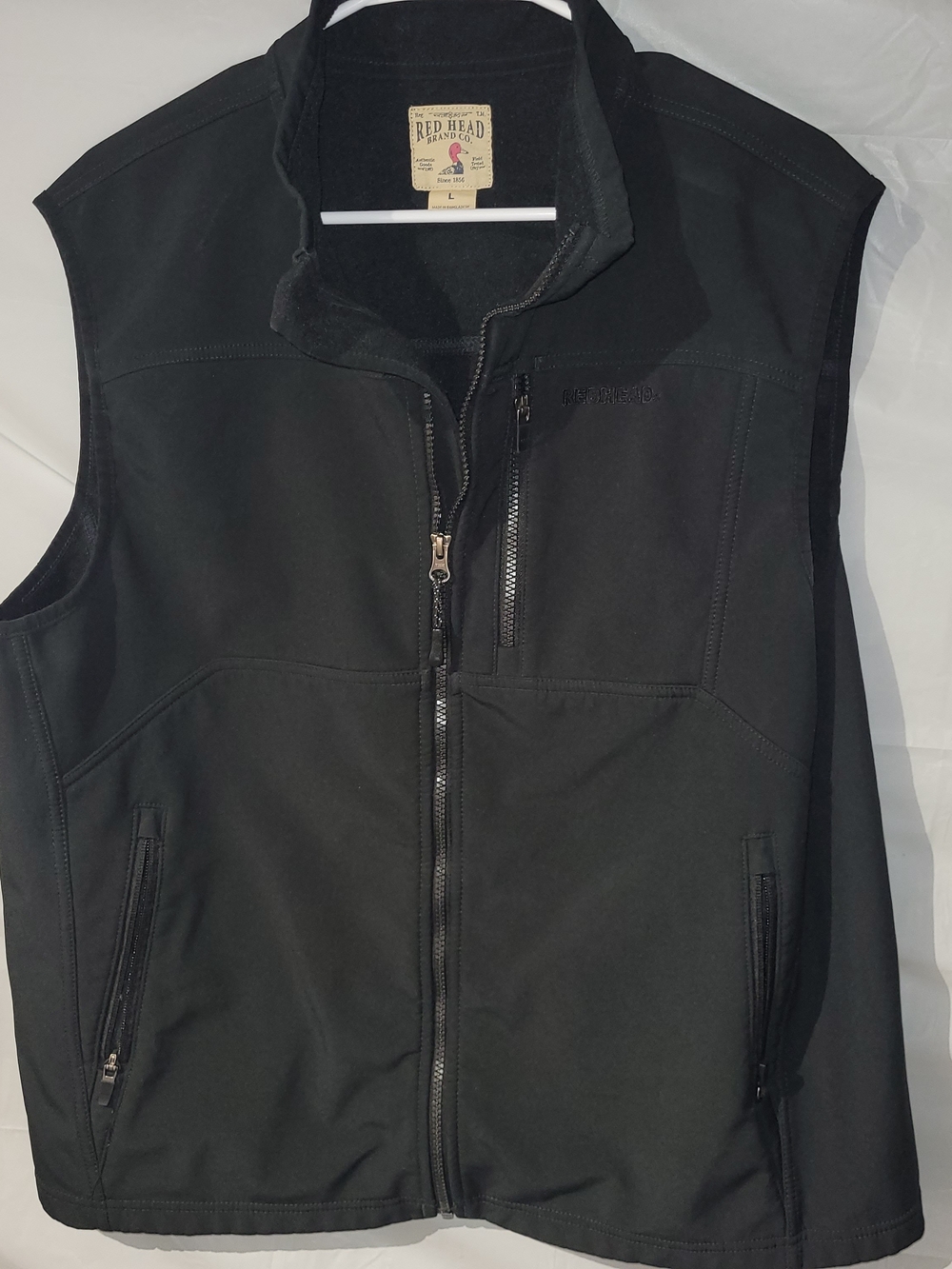 RedHead Black Men's Softshell Vest